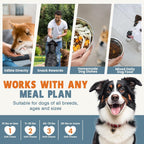 24 en 1 Vitaminas y Suplementos para Perros 200 Comprimidos Masticables con Condroitina, Probióticos, Omega-3, Glucosamina – Sabor Pollo