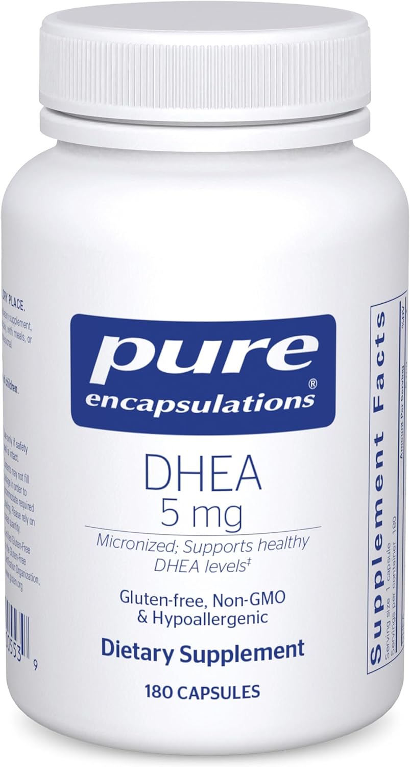 Pure Encapsulations DHEA 5 mg - 180 Cápsulas - Micronizado