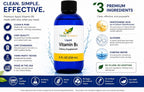 Líquido de Vitamina B5 (Ácido Pantoténico) – 192 Dosis – Alta Absorción – Vegano, Sin Alcohol, Sin OGM – 236 ml