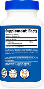 Nutricost Beta Ecdysterone 600mg per Serving, 120 Capsules - Vegan, GMO-Free, Gluten-Free