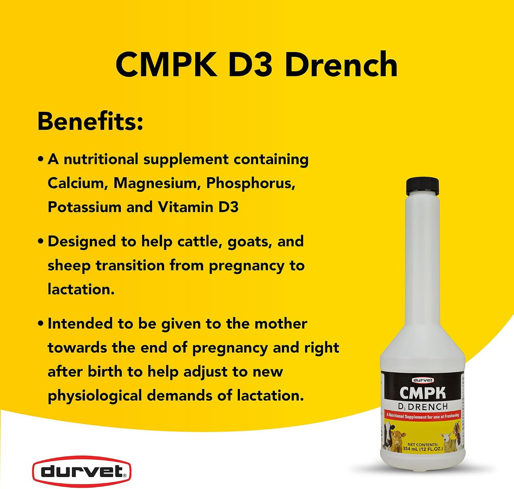 Durvet D3 Drench Suplemento Oral para Bovinos Adultos