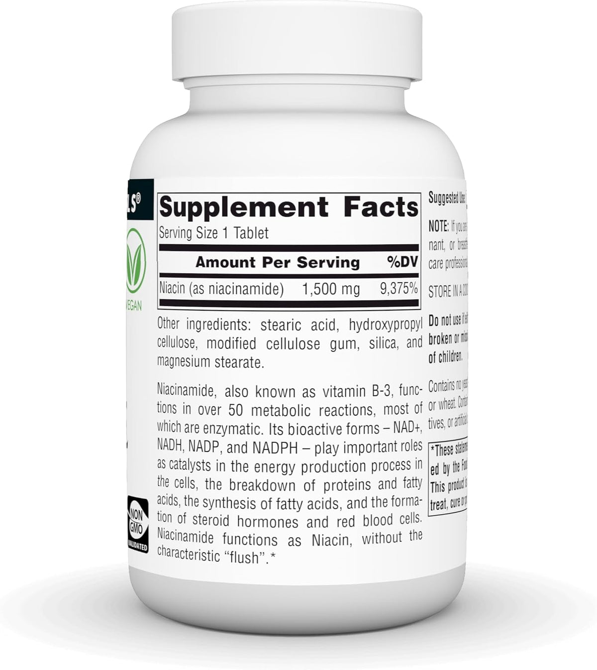Source Naturals Niacinamide B-3, Vitamina B-3 Vegana, 1500 mg - 100 Comprimidos – Image 3