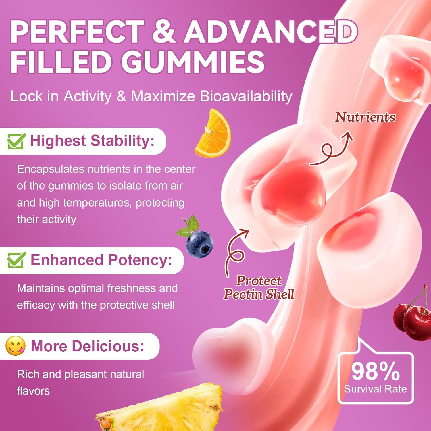 Totaria Multivitamínico para Mujeres sin Azúcar con Hierro – Gomitas con Complejo B, Vitaminas C, D3, K2, para Apoyo Nutricional Diario, Inmunidad y Piel