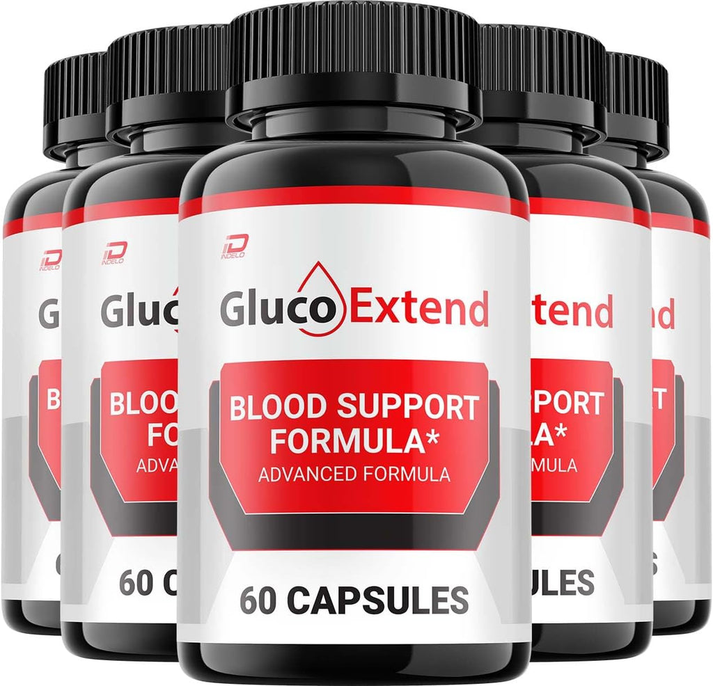 Gluco Extend Cápsulas - Suplemento Avanzado con Fórmula Natural (300 Cápsulas, 5 Envases)