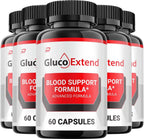 Gluco Extend Cápsulas - Suplemento Avanzado con Fórmula Natural (300 Cápsulas, 5 Envases)