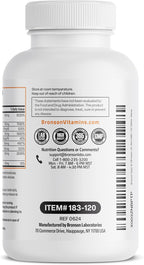 Bronson Super B100 Complejo B Vitamina B Liberación Sostenida - 120 Comprimidos
