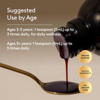 Children's Immune Daily Syrup - Jarabe Inmunológico Infantil con Astrágalo, Codonopsis, Ashwagandha y Regaliz, Sabor Menta Natural - 150 ml (30 dosis)