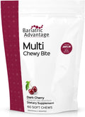 Bariatric Advantage Multi Chewy Bite - Multivitamínico Masticable para Cirugía Bariátrica - Sabor Cereza Oscura - 60 unidades
