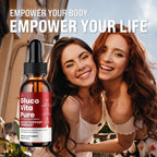 Gluco Vita Pure Drops - Fórmula Saludable con Extractos Naturales, 3 Paquetes (Suministro para 3 Meses)