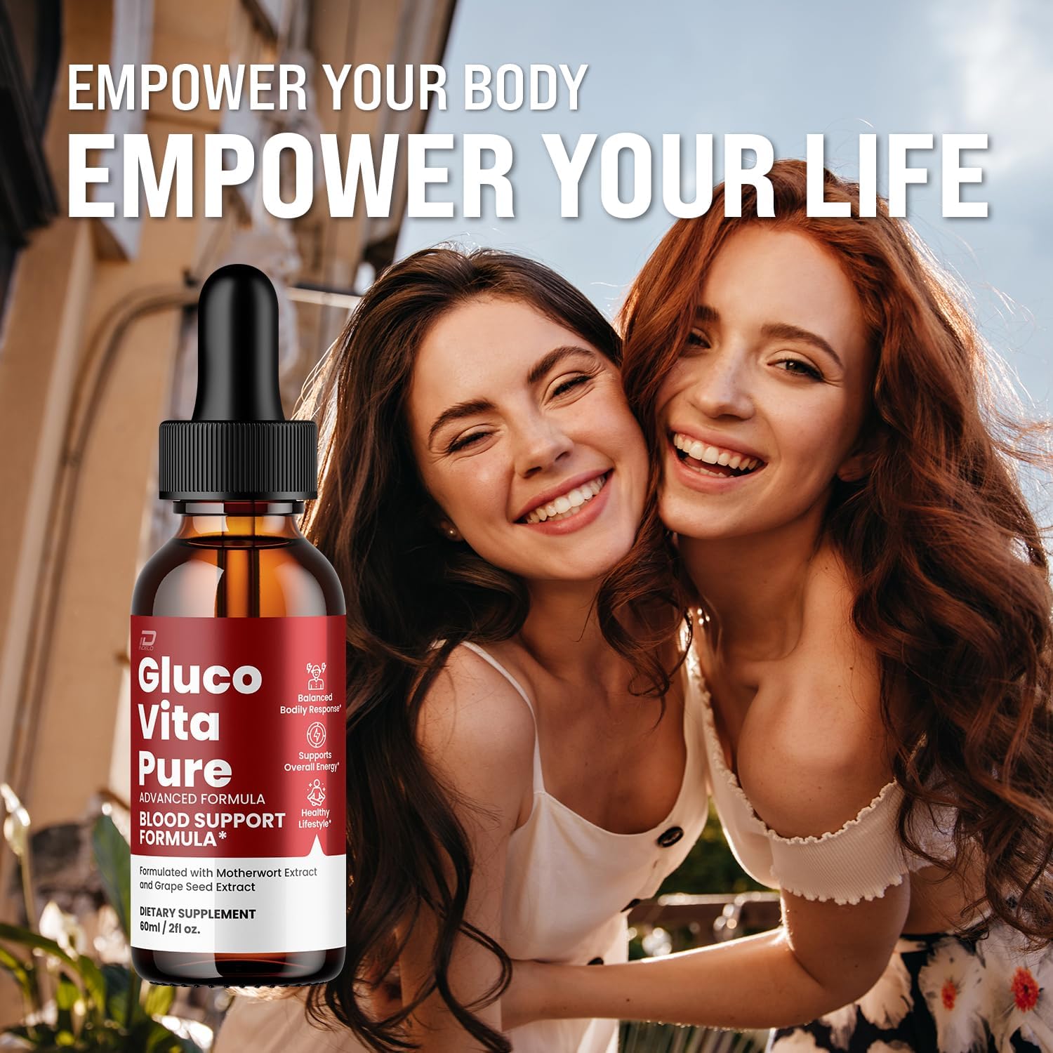 Gluco Vita Pure Drops - Fórmula Saludable con Extractos Naturales, 3 Paquetes (Suministro para 3 Meses)