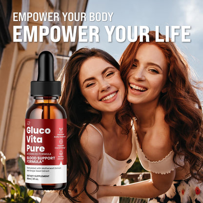 Gluco Vita Pure Drops - Fórmula Saludable con Ingredientes Naturales - 2 Envases (Suministro para 2 Meses) – Image 4