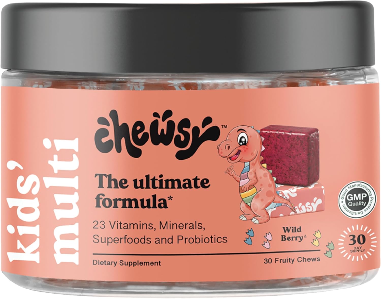 Chewsy Kids’ Multivitamin - Multivitamínico infantil masticable con probióticos y superalimentos