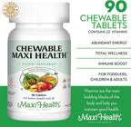 Maxi Health Multivitamínico Masticable con Hierro - 90 Comprimidos - Sabor Cereza