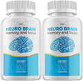 (2 Pack) Neuro Brain - Suplemento para la Memoria y Enfoque Cognitivo, 120 Cápsulas