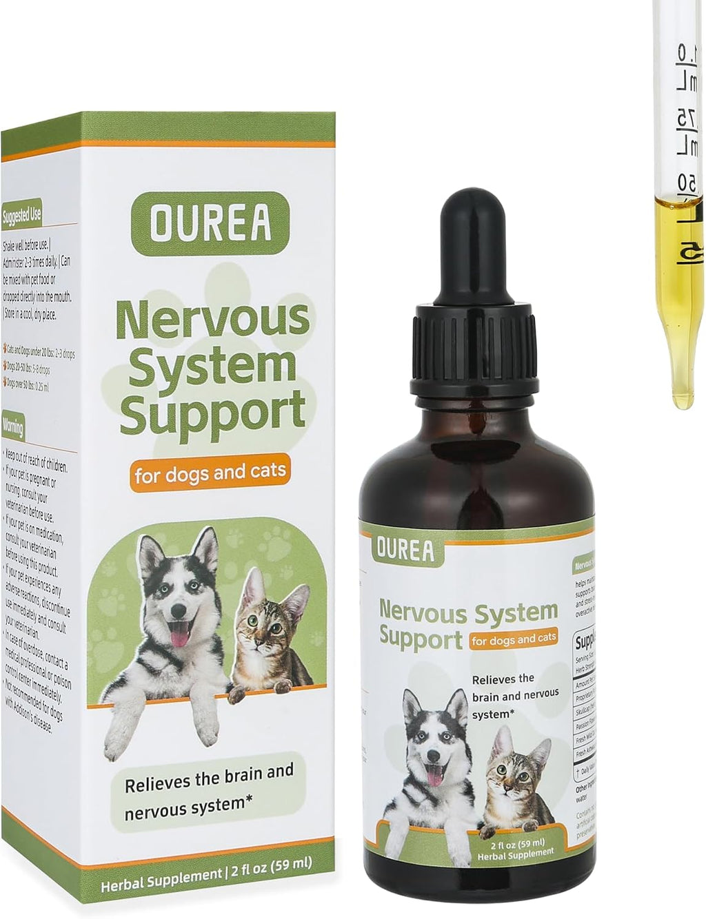 Suplemento para Epilepsia y Sistema Nervioso para Perros y Gatos - Ourea