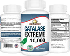 Rise-N-Shine Catalase Extreme 10,000 con Saw Palmetto, Biotina, Fo-Ti, PABA - Suplemento para el Cabello - 60 Cápsulas