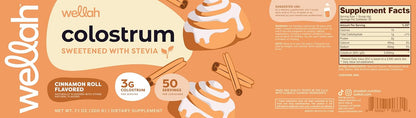 Wellah Calostro Sabor Rollo de Canela (50 porciones) - Endulzado con Stevia, 3g de Calostro por Porción – Image 5
