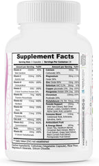 Multivitamínico para Mujeres – Apoyo Diario para la Salud Ósea y Mamaria – Más de 40 Ingredientes Activos – 1 Mes