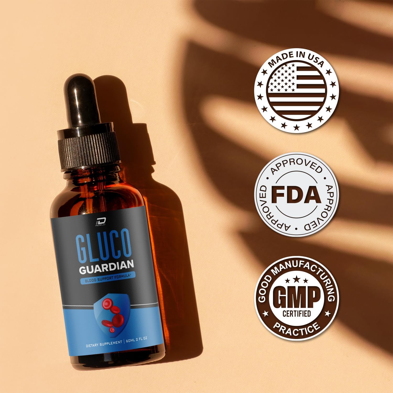 Gluco Guardian Drops - Suplemento Líquido Natural (Pack de 3 - 3 Meses de Suministro)
