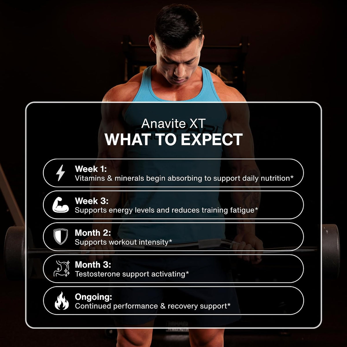Gaspari Nutrition Anavite XT: Complejo Multivitamínico y Mineral para Hombres, Apoyo al Crecimiento Muscular y Recuperación, – Image 8