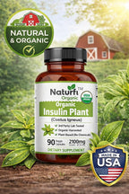 Naturfi Organic Cápsulas de Planta de Insulina (Costus Igneus), USDA Orgánico | Suplemento 100% Natural, 90 Cápsulas Vegetales (1 Mes)