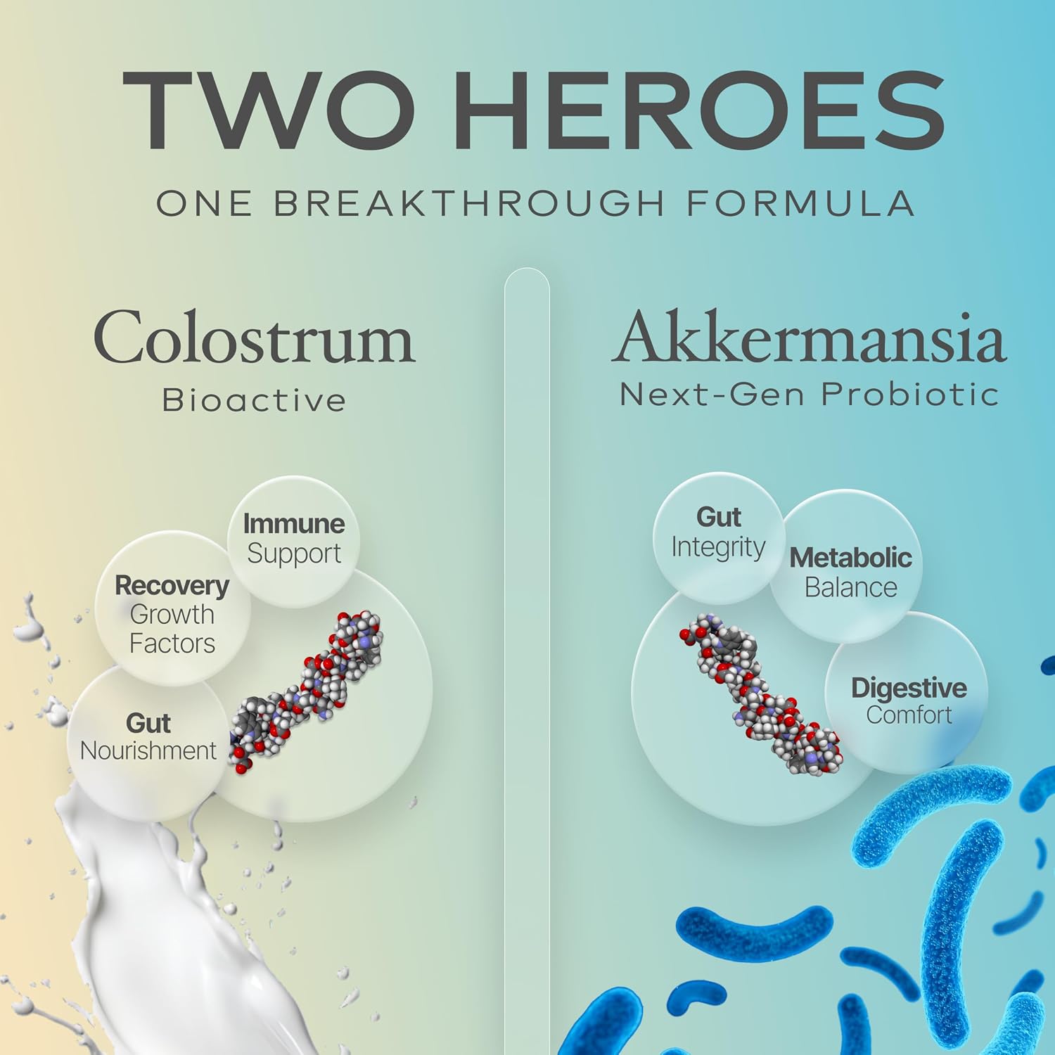 Prime Powders Colostrum Powder con Probiótico Akkermansia - 120 Dosis