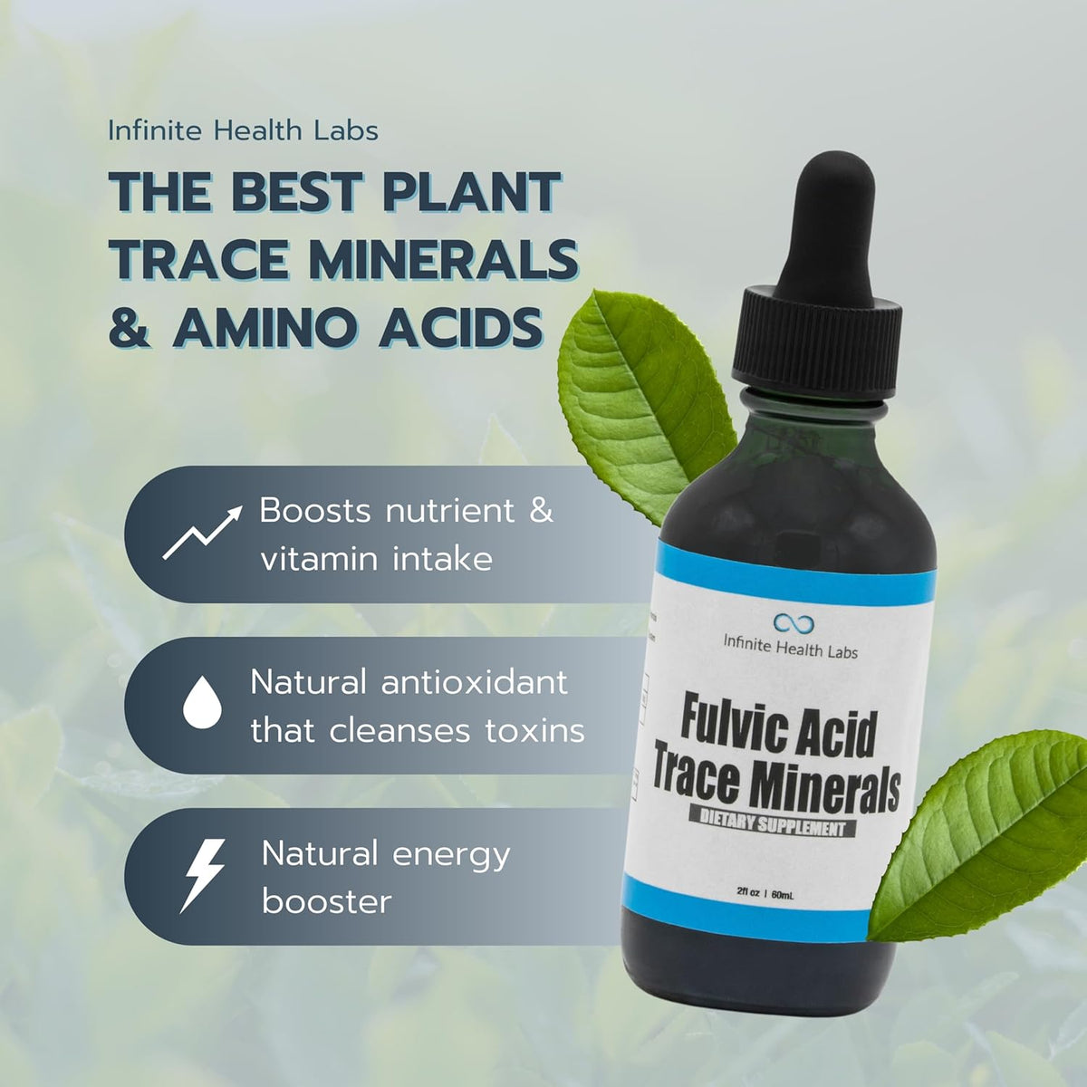 Ácido Fúlvico con Minerales Traza - 169 Dosis - Líquido Bioabsorbible de Infinite Health Labs – Image 3
