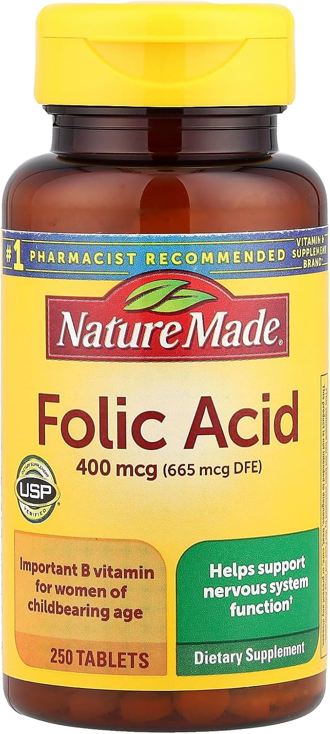 Nature Made Ácido Fólico, 250 comprimidos