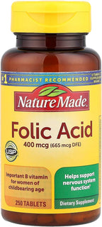 Nature Made Ácido Fólico, 250 comprimidos