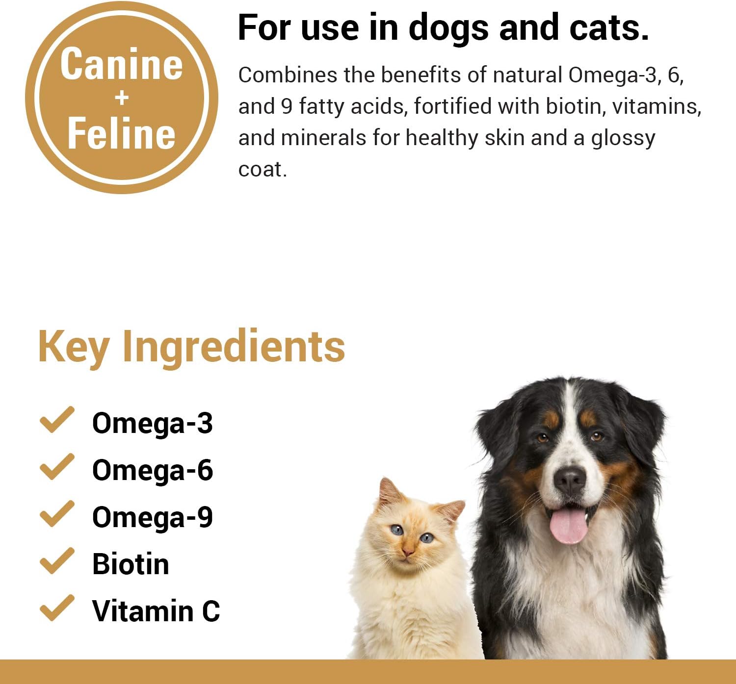 Vet Classics Omega 3-6-9 Suplemento para la Piel y el Pelaje de Perros y Gatos - 397 g (14 oz)