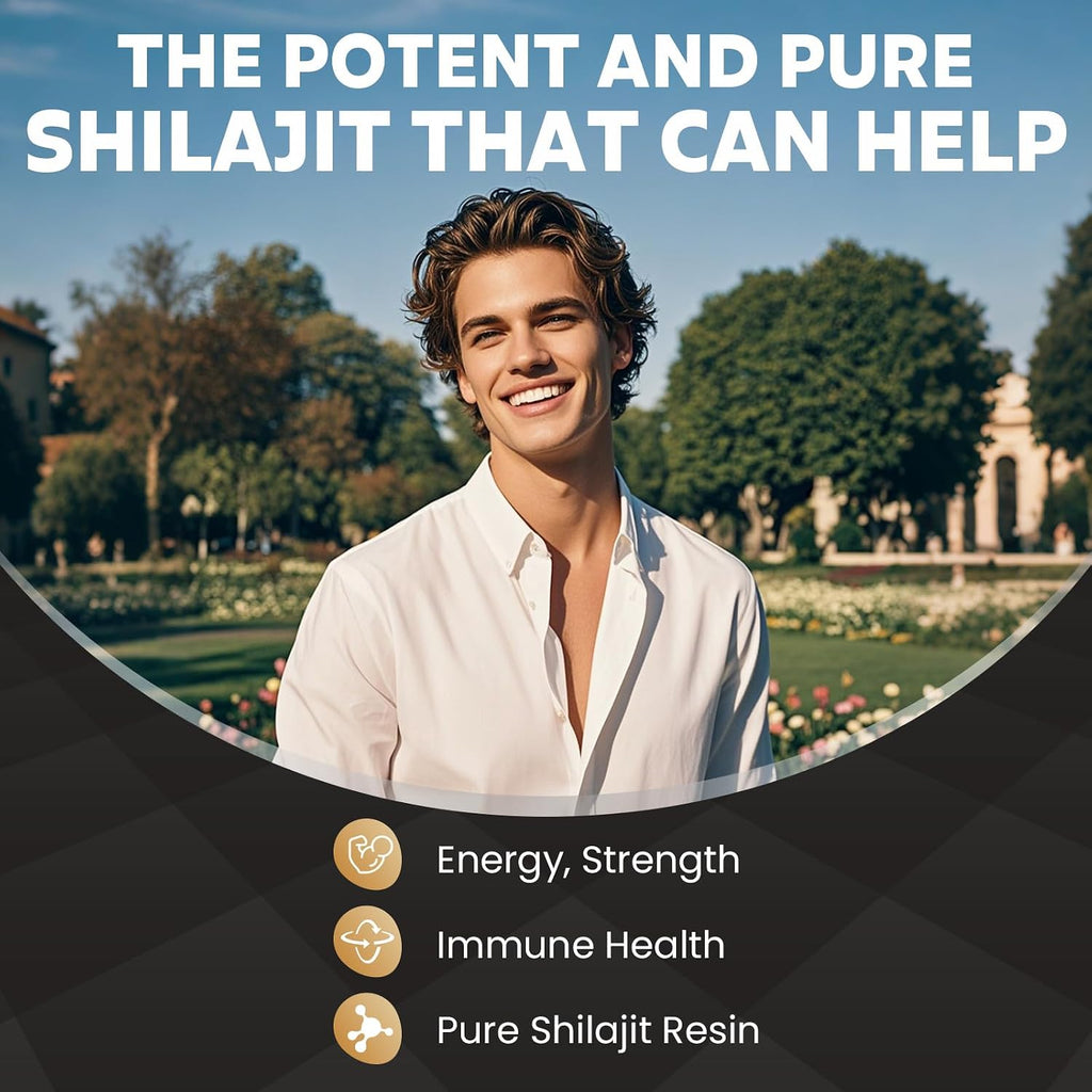 MEGNETA Shilajit Supplement, Support Energy & Immune Health, 100 softgels