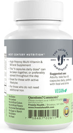 Freeda Maximum Strength Multivitamin – Multivitamínico de Alta Potencia Sin Hierro – 120 Cápsulas