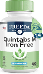 FREEDA One Daily Multivitamin Sin Hierro – Quintabs-M Sin Hierro – 100 Cápsulas