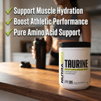 NutraBio Polvo de Taurina 500g | L-Taurina Pura Grado USP