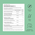 CLEARSTEM - MINDBODYSKIN Hormonal Acne Supplement (No 5-HTP) - Natural DIM Supplement - Skin Care Vitamins - Hormone Balance, Antioxidants - Gluten Free, Cruelty Free - 30 Servings, 90 Capsules