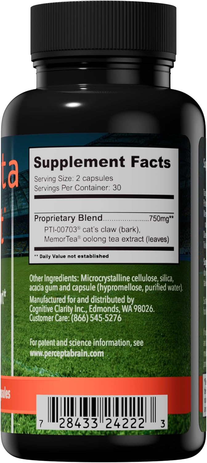 Percepta Sport - Suplemento Cerebral Natural para Deportistas - 30 Días