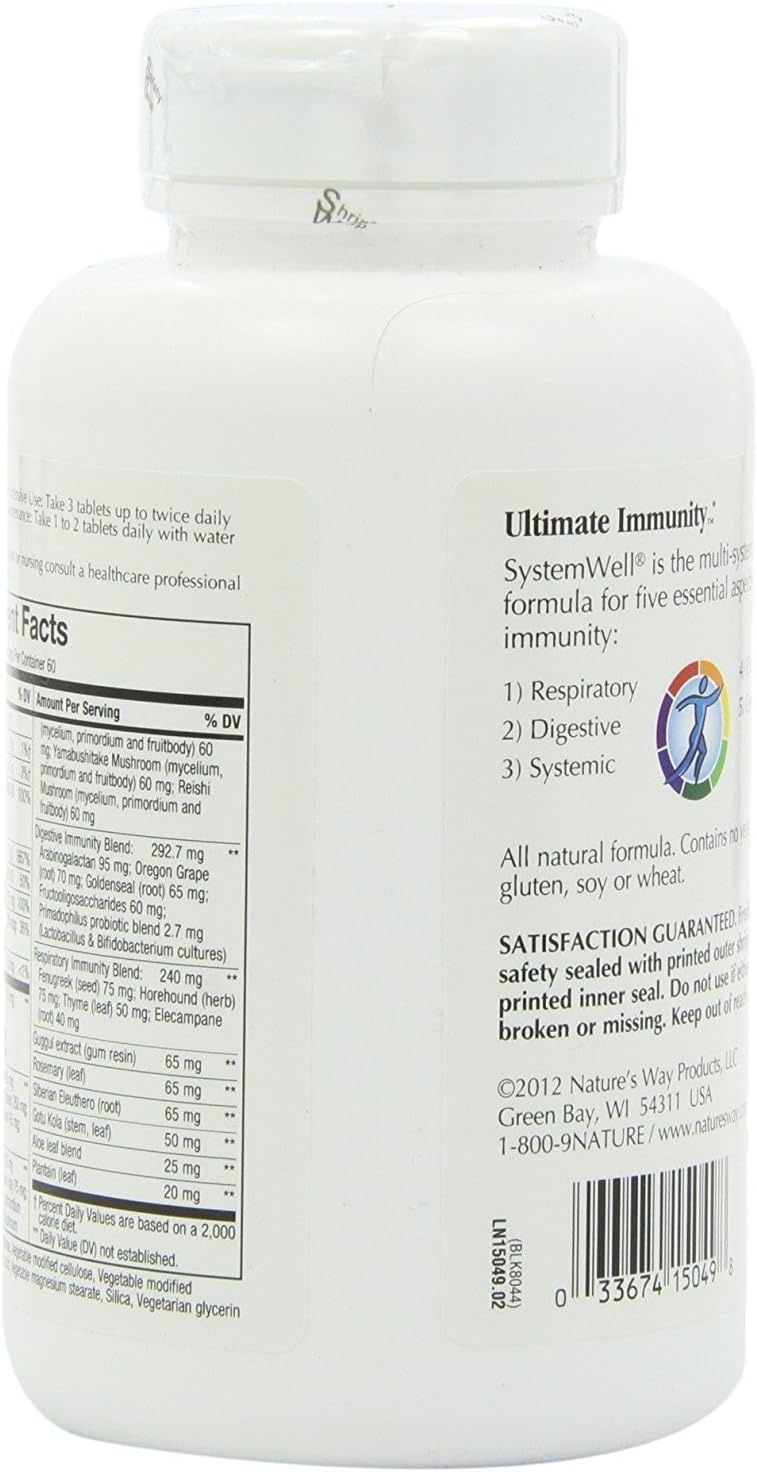 Nature's Way SystemWell Fórmula Inmunológica - 180 Comprimidos