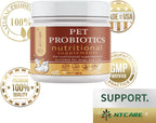 NTCARE Probióticos en Polvo para Perros y Gatos - Fórmula Veterinaria con Enzimas Digestivas y Prebióticos, 100g