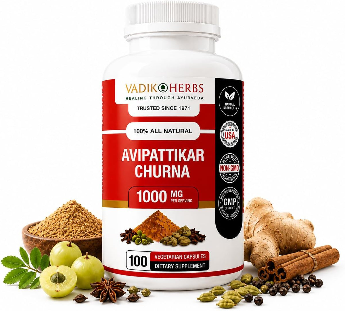 Vadik Herbs Avipattikar Churna, Amla – Amla (Emblica officinalis): Una rica fuente de antioxidantes naturales que – Image 1