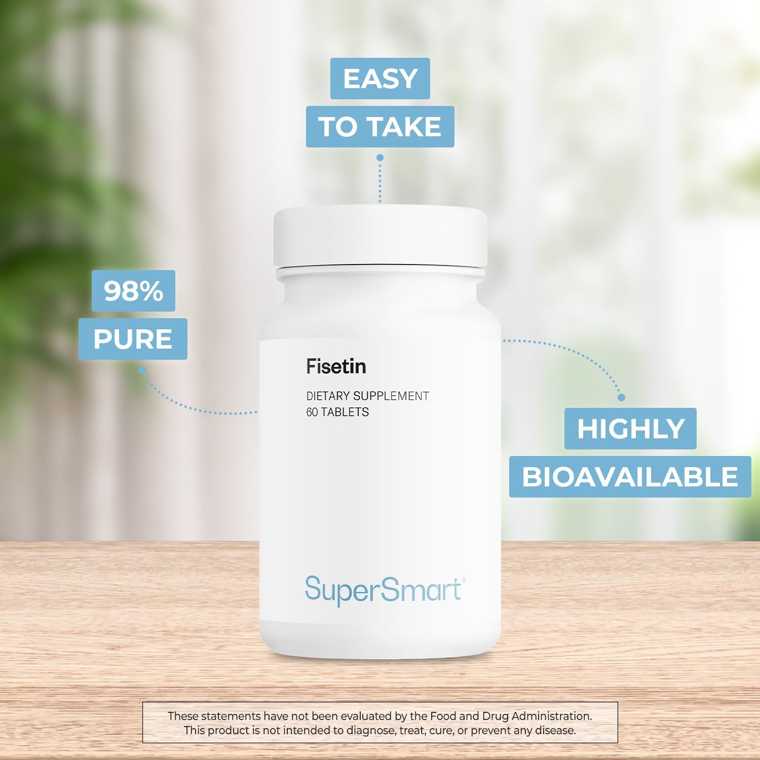 Supersmart Fisetin 500 mg – 60 comprimidos