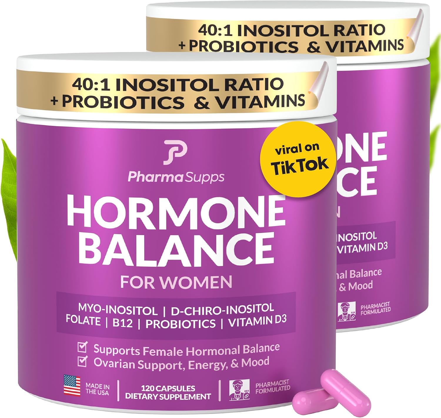 PharmaSupps Inositol+ Equilibrio Hormonal - 240 Cápsulas