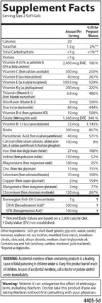 Carlson Labs Multivitamínico Prenatal con DHA, 120 Cápsulas Blandas