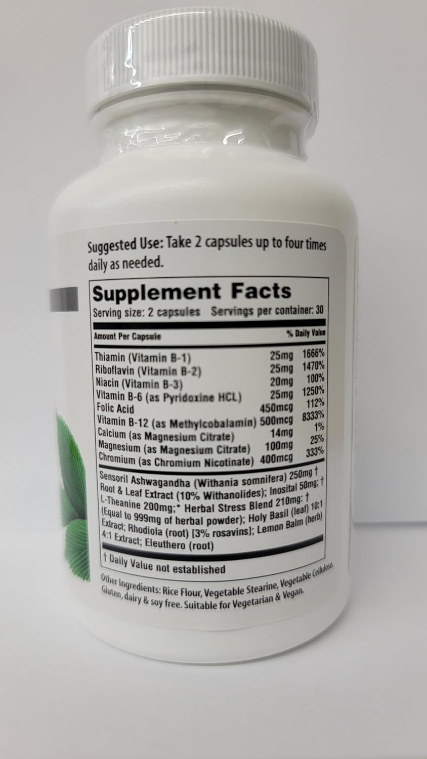 Stress Ease – L-Theanine & Adaptogen Complex for Stress Balance
