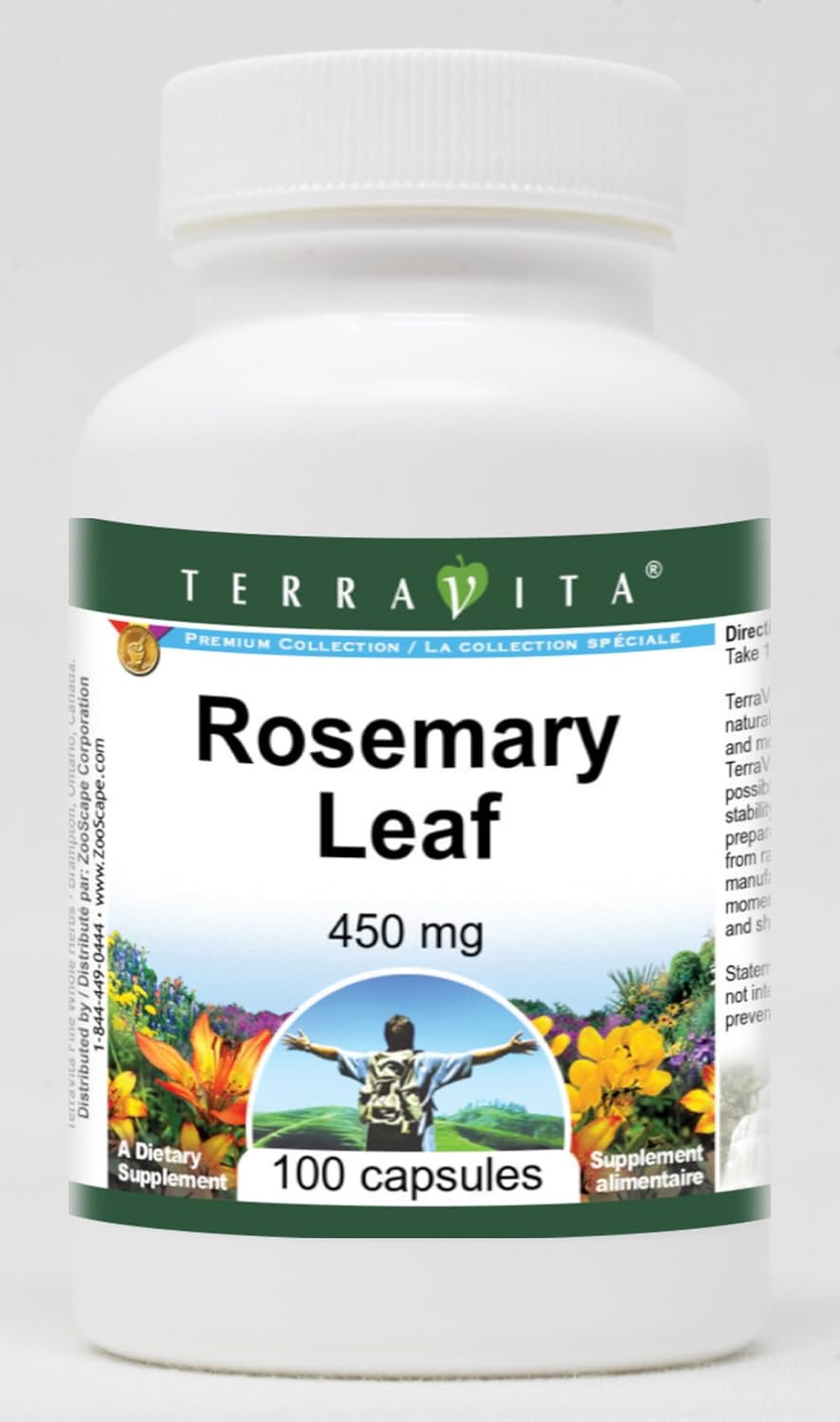 Terravita Hoja de Romero - 450 mg, 100 Cápsulas