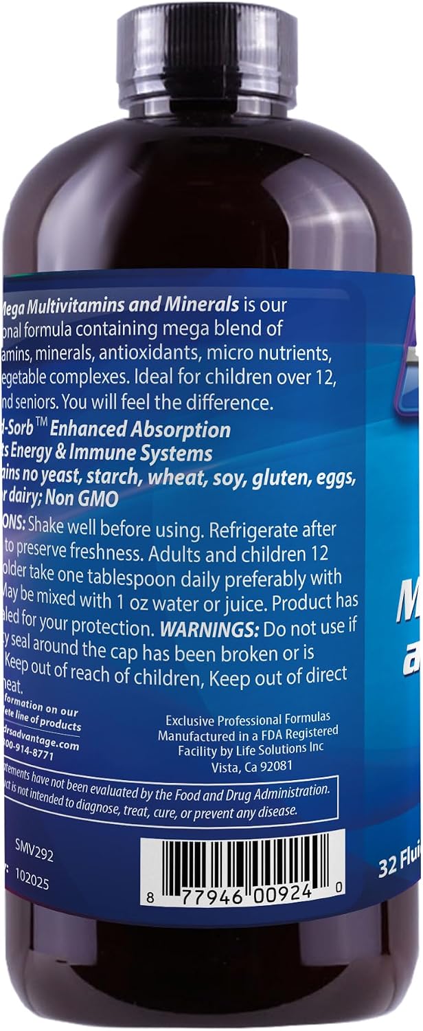Dr's Advantage - Liquid Mega Multivitaminas y Minerales 946ml