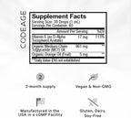 Codeage Vitamina E+ Líquida Orgánica - 59 ml (2 Meses)