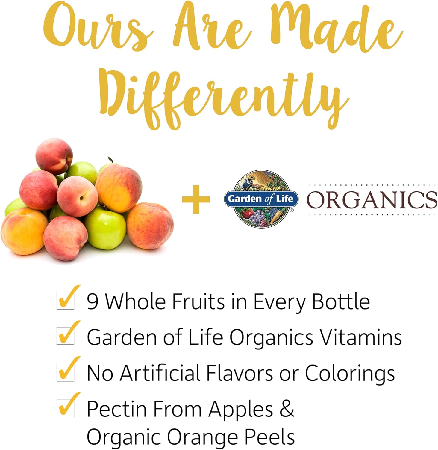 Garden of Life Organics Men 40+ Multivitamínico en Gominolas - Berry - 120 gominulas orgánicas