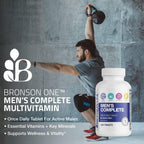 Bronson ONE Daily Multivitamínico Completo para Hombres, 180 Comprimidos