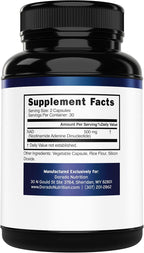 NAD+ Supplement (500mg por porción) - Nicotinamida Adenina Dinucleótido para Hombres y Mujeres - 60 Cápsulas