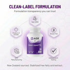 AOR Mejillón de Labio Verde Omega-3 FFA, 60 Cápsulas Blandas
